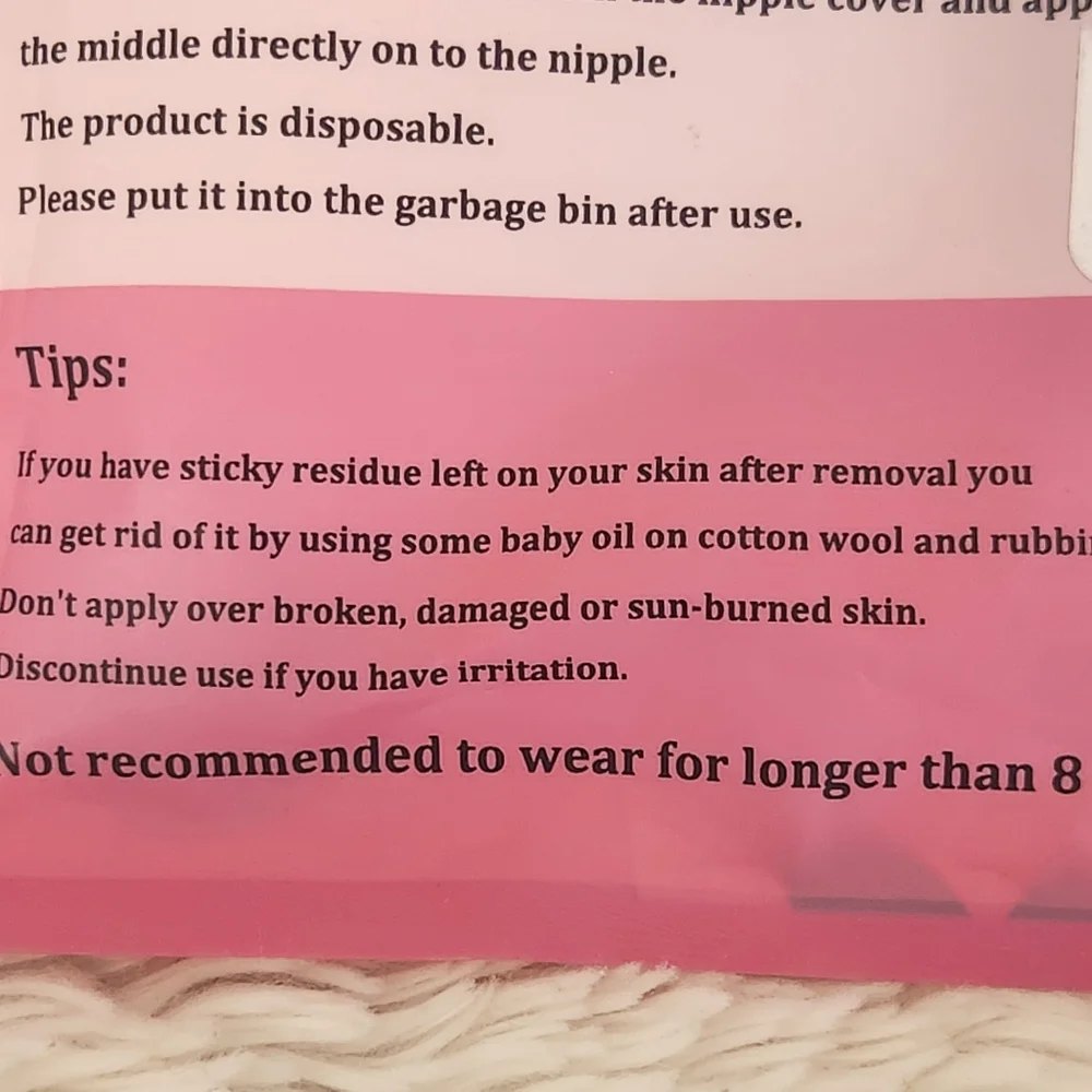 YREEIS Disposable Satin Petal Nipple Covers - Picture 9 of 10